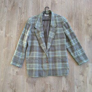 Alfred Dunner Preppy Old Money Wool Blend Blazer Made in the US| Size 24W